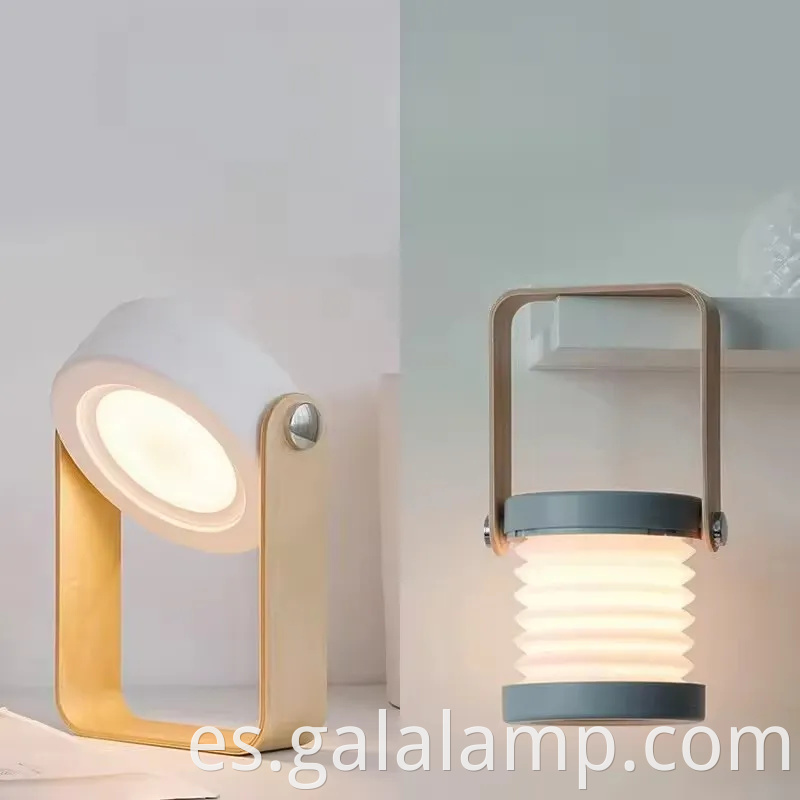 Luz de linterna LED, lámpara de mesa de protección para los ojos, USB